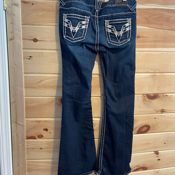 Women's Vigoss Blue The Chelsea Flare Jeans 9/10 - Picture 7 of 10